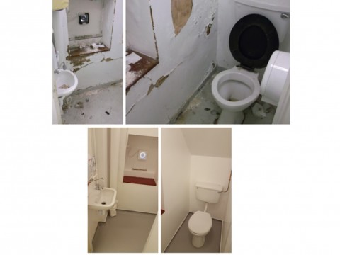 Drama WC Before and After