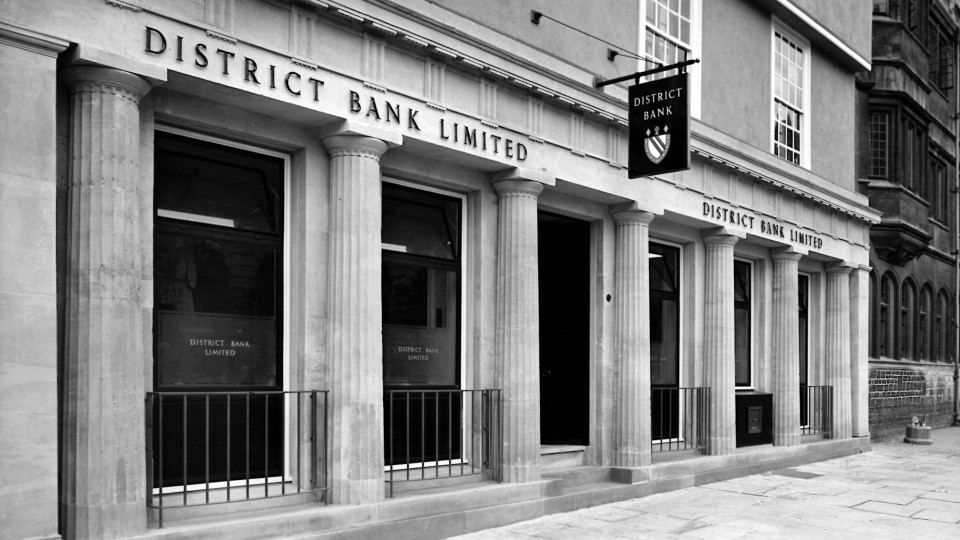 DISTRICT BANK LTD - high street - oxford - 1957