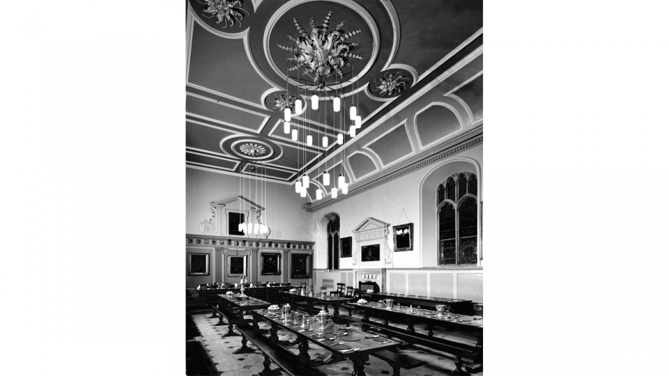 TRINITY COLLEGE - OXFORD - dining hall refurbishment - 1960
